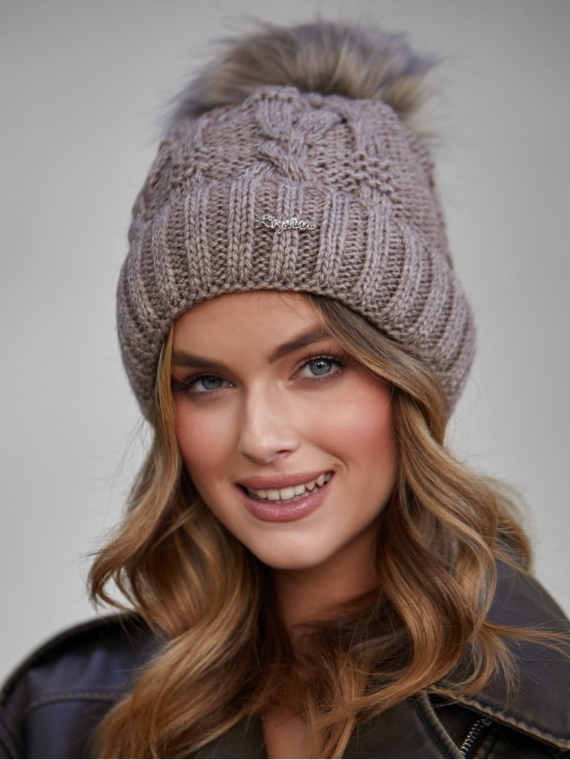 Cappuccino Damen-Wintermütze C12 – Online-Shop – Boutique